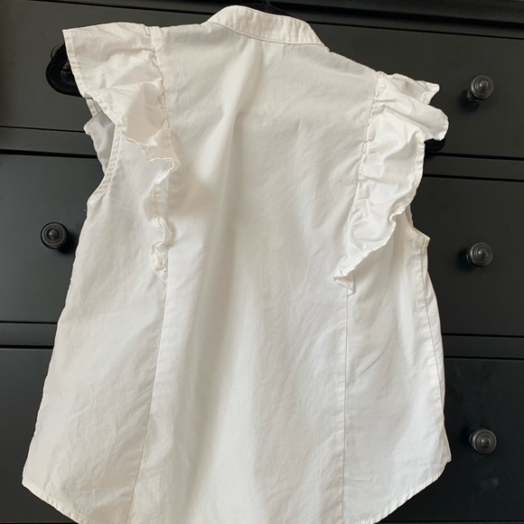 White ruffle blouse - Picture 2 of 2